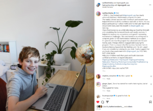 boy happy on computer tutoring